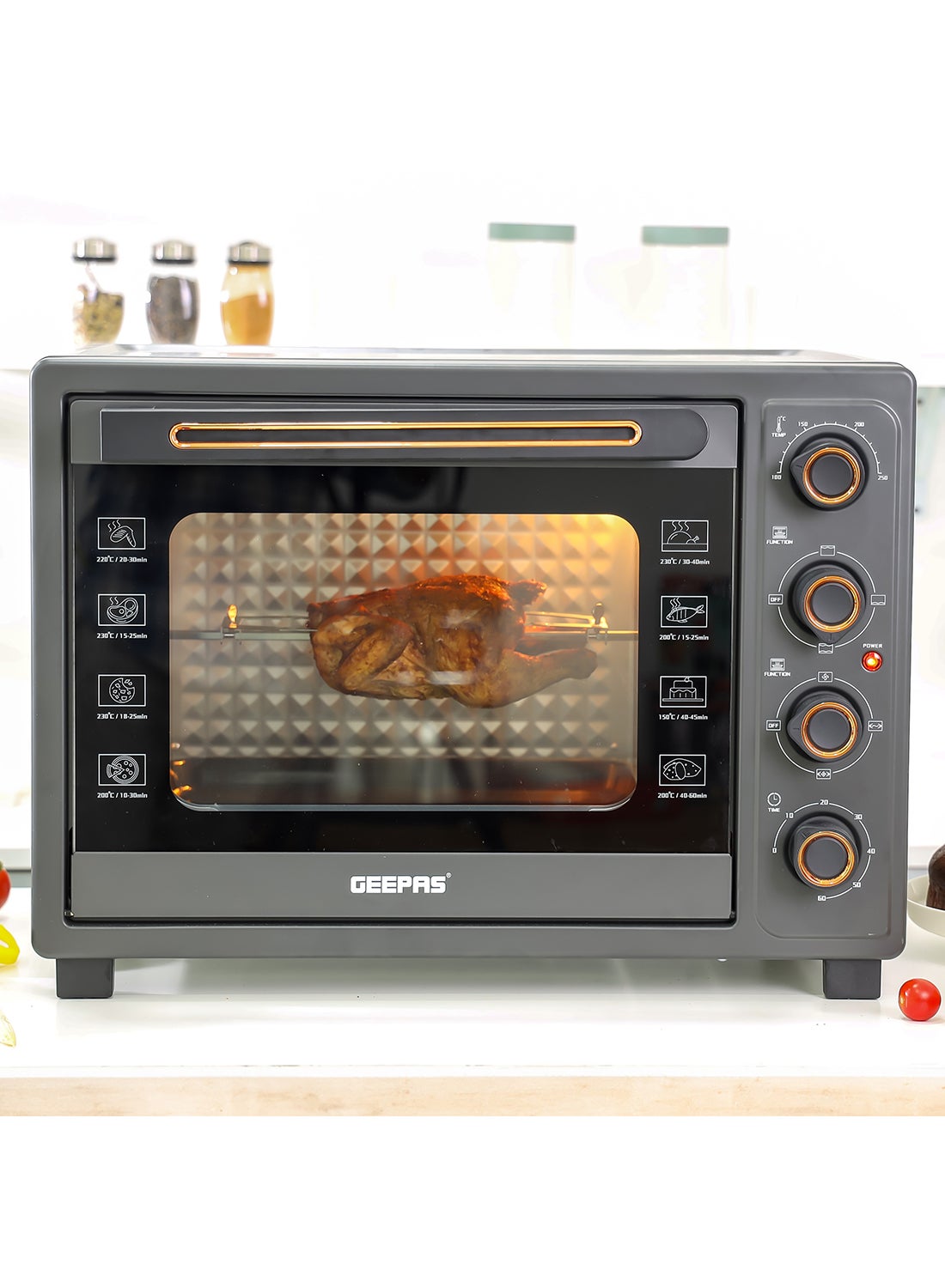 58 L Electric Oven 2100 W | With Rotisserie,…