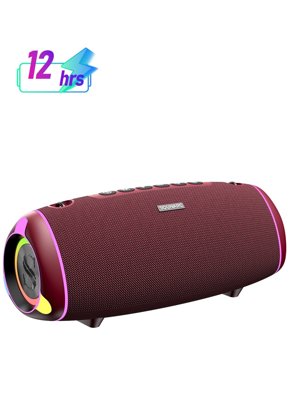 Compare Sounarc R2 60W Extreme Bass Portable Speaker with Bluetooth 5.3, IPX6 Waterproof & Stereo Pairing at KSA Price