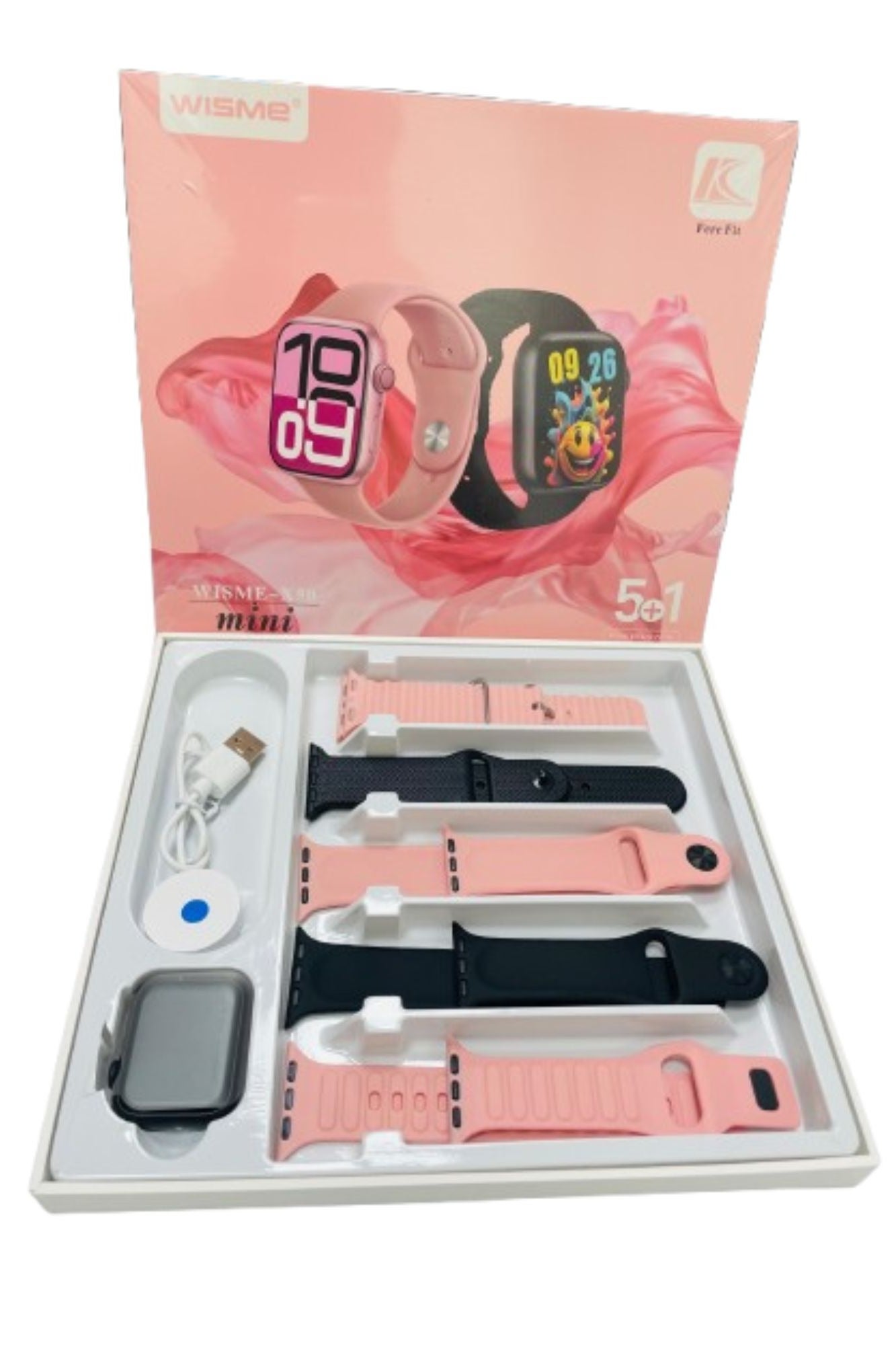 Compare 5+1 Straps Smart Watch Series 8 Touch Color Screen Bluetooth Calling Health and Sports Smartwatch Multicolor at KSA Price