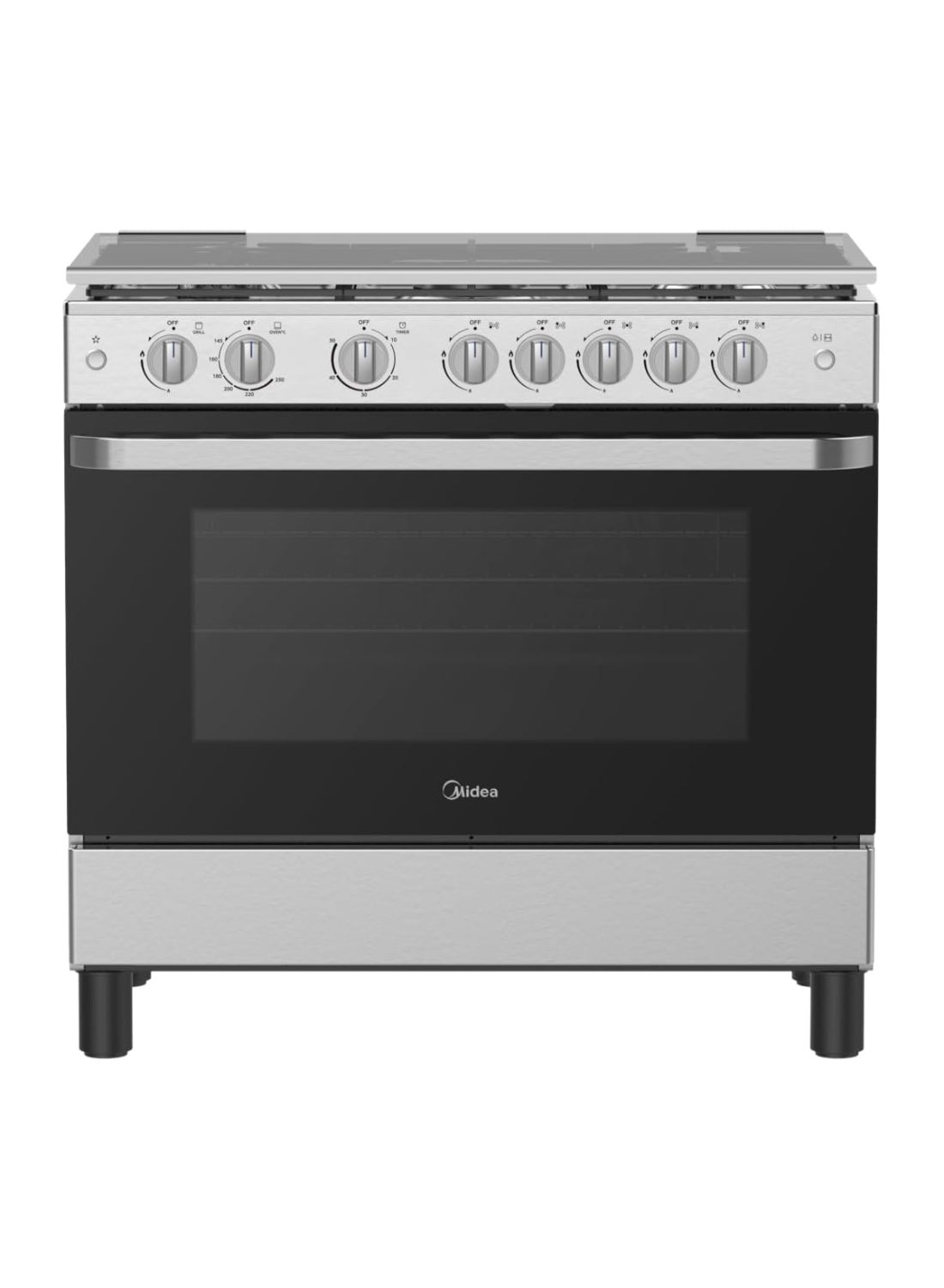 Midea 90x60cm Freestanding Cooker, Full Gas Cooking…