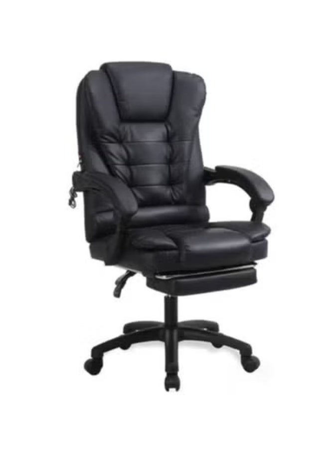 Black Leather Multi-Purpose Office Chair