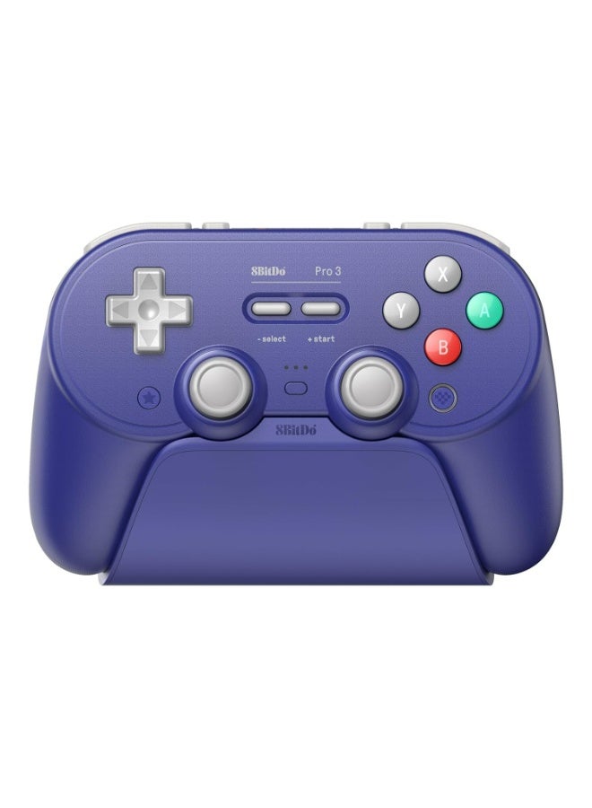Compare 8BitDo Pro 3 Bluetooth Controller for SwitchSwitch 2 – TMR Joysticks, Swappable ABXY Buttons, Pro Back Buttons, Charging Dock, Hall Effect Triggers, for Windows, Apple, SteamOS, Android  Purple at KSA Price