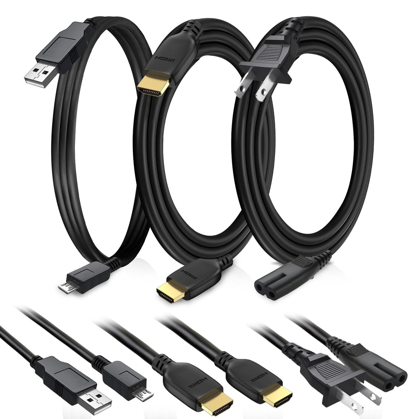 BRENDEZ Replacement Set of Cables,- HDMI Cable…