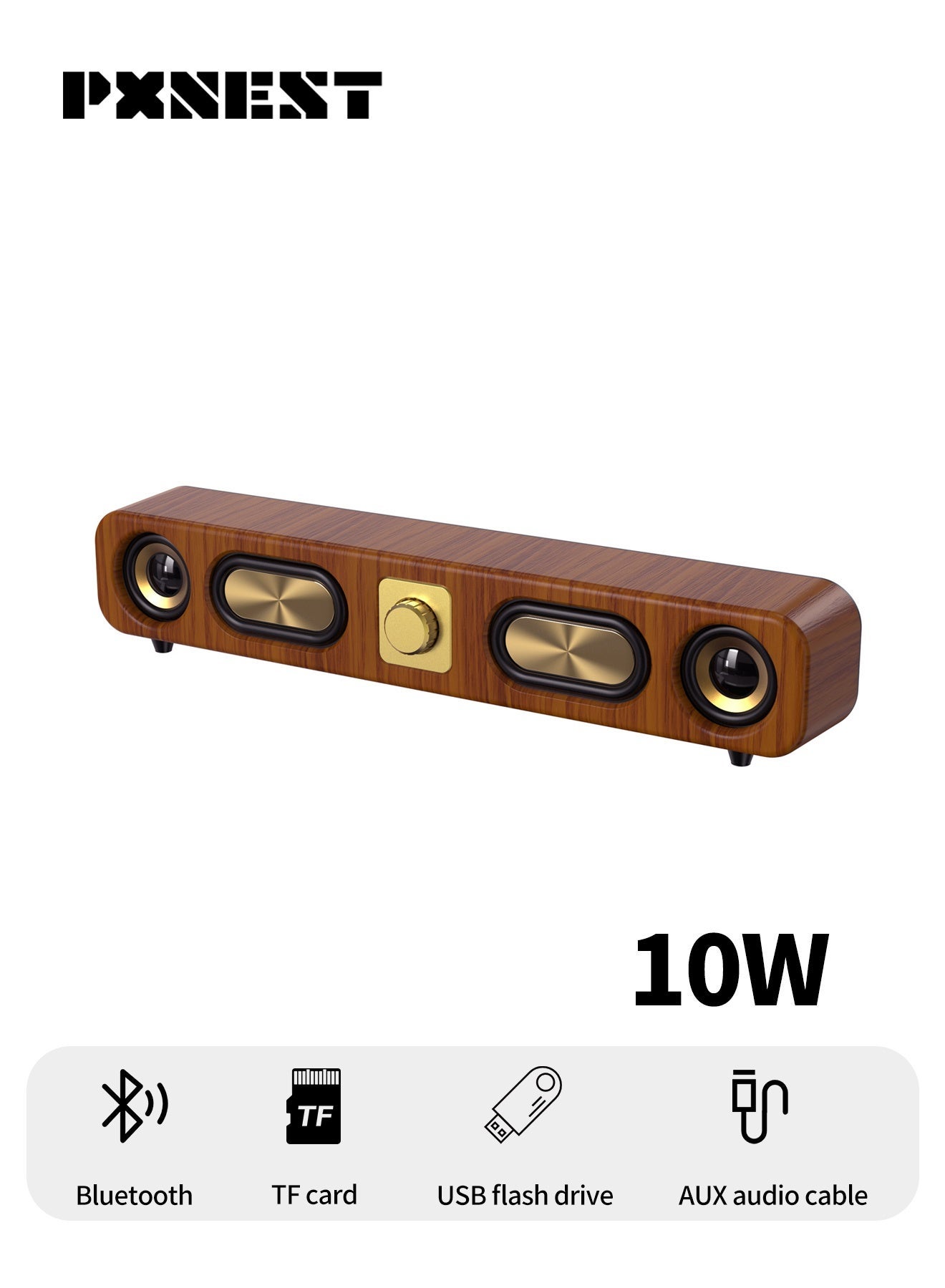 10W Bluetooth Soundbar Speaker, 9D Surround…