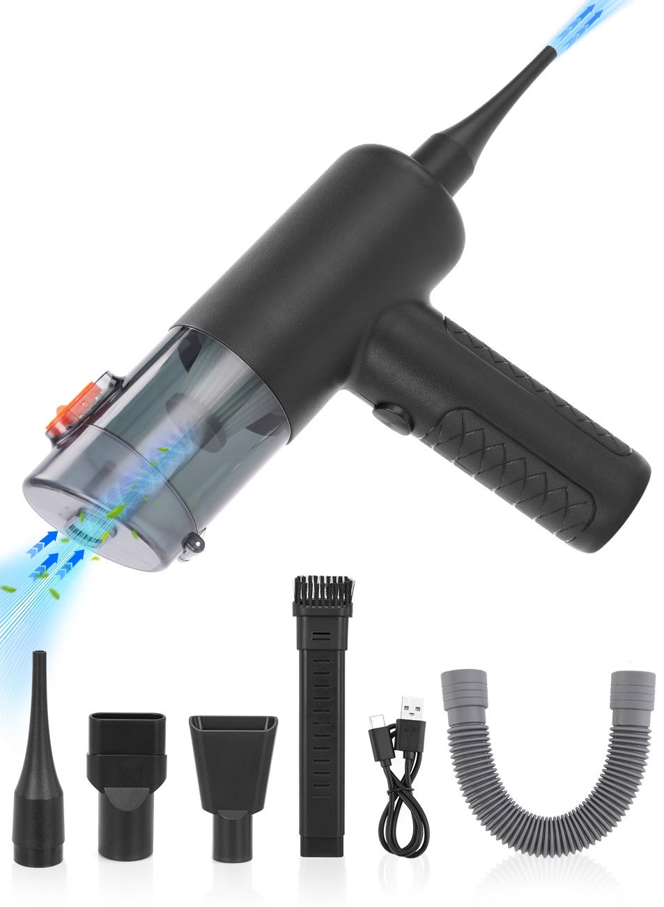 Handheld car vacuum cleaner, 4-in-1 vacuum cleaner…