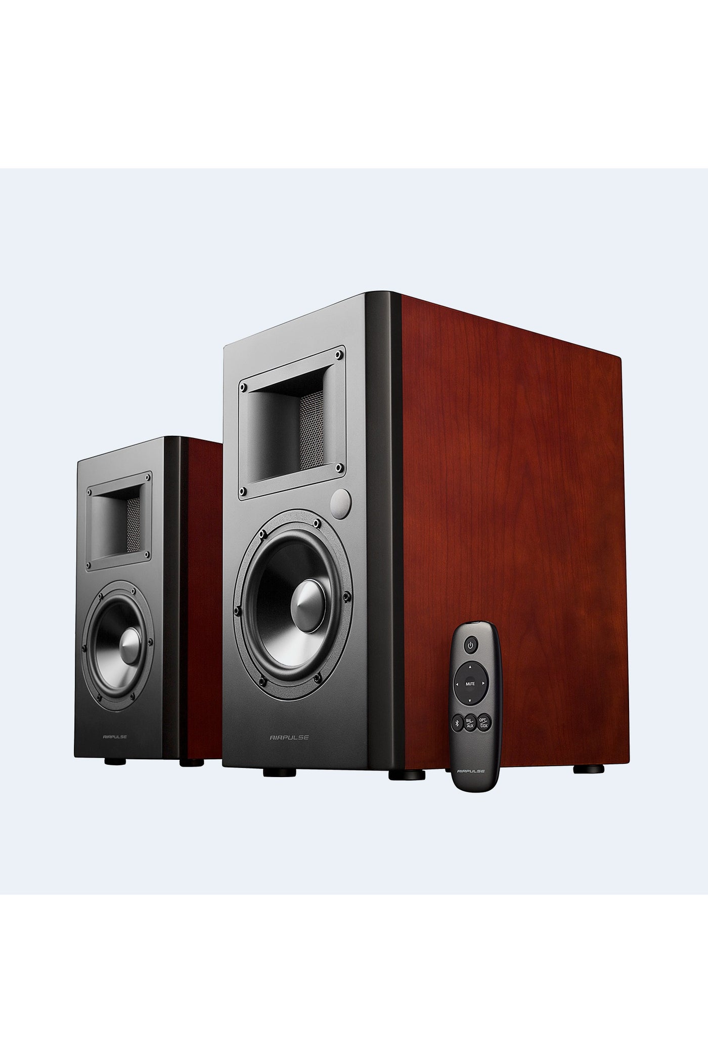 Compare Airpulse A200 Active Speaker System Builtin Amplifier Optical Coaxial Bluetooth 4.0 aptX and RCA Inputs Pair at KSA Price