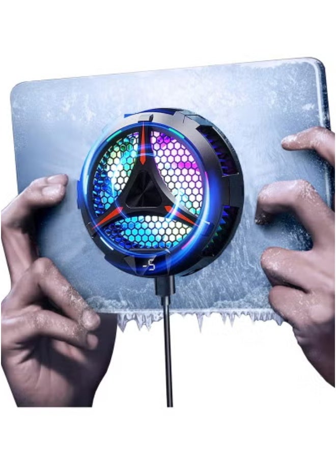 Compare Magnetic Tablet Cooler for iPad, Surface Pro, Samsung Tab & Steam Deck – Universal RGB Gaming Radiator with Smart Temperature Display | USBPowered Cooling Pad for Mobile Gaming, Live Streaming, Video Editing & Heavy Use | Lightweight & Portable Fan for Tablets at KSA Price