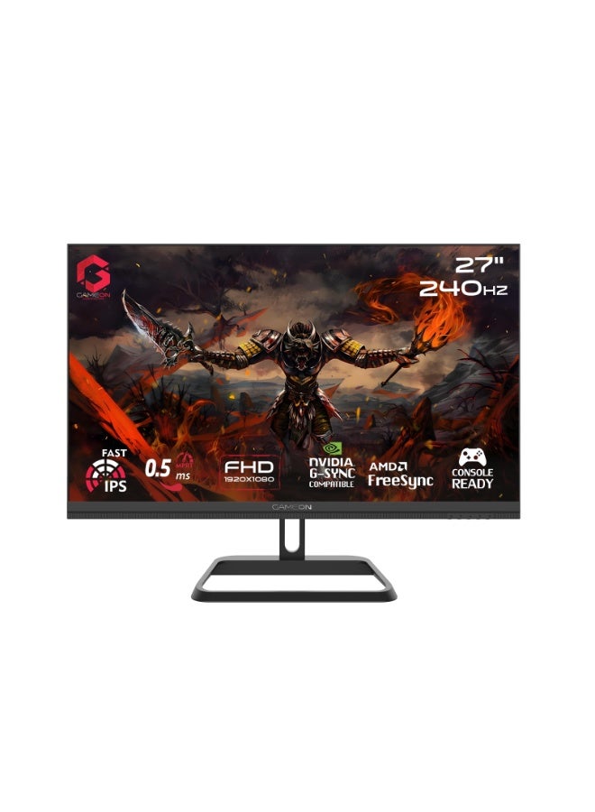 Compare Midnight Pro 27inch Gaming Monitor, FHD 1920x1080, 240Hz Refresh Rate, 0.5ms MPRT, Fast IPS, HDR10, FreeSync, HDMI 2.1, VESA Mount, RGB, Supports PS5 PC black at KSA Price