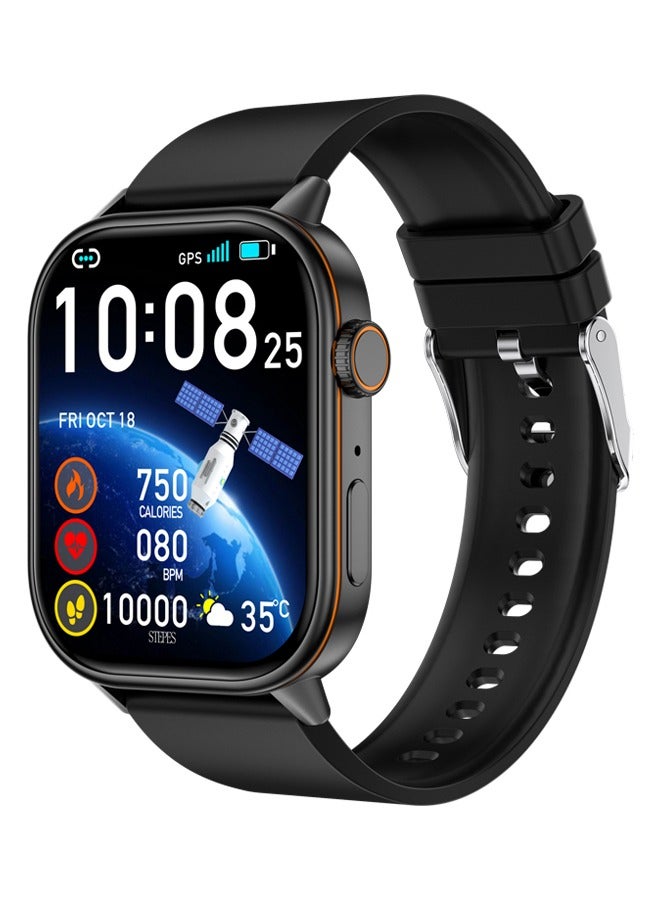Compare Mens Watches Smartwatches Sports Watches Bluetooth Calling Voice Assistant Multiple Sports Modes Health Monitoring IP68 Waterproof QX17 Black at KSA Price