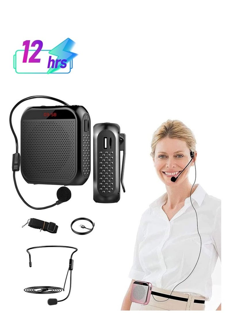 Voice Amplifier with Wired Microphone Headset, Portable…