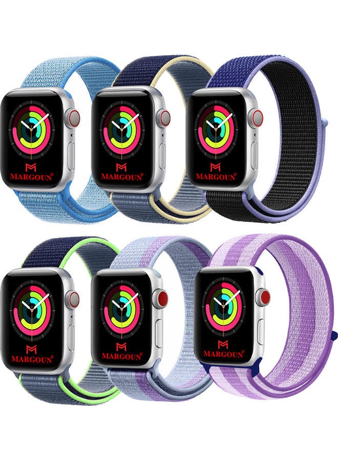 6-Piece Sport Nylon Loop Replacement Band for Apple…