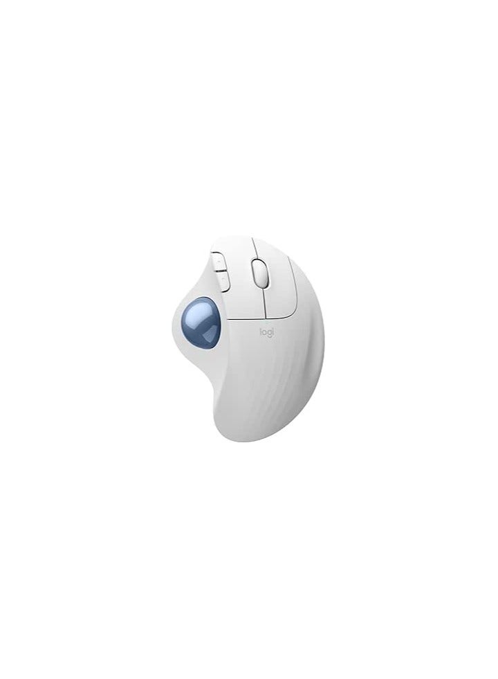 Compare ERGO M575S Wireless Trackball Mouse, Wireless Ergonomic Mouse With Bluetooth and Encrypted Dongle, Comfortable Thumb Control, Precise and Smooth Tracking, for PCMac  Off White Off White at KSA Price