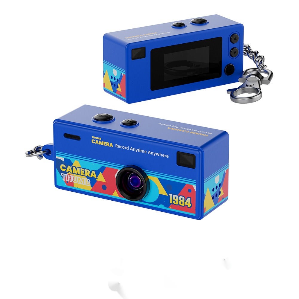 Compare Mini Retro Thumb Camera 1080P HD Video Recorder – Portable Keychain Digital Camera with 0.96 LCD Screen, 130° Wide Angle Lens, and Fill Light – 32GB Memory Card Included – Pocket Vlog Camera for Kids, Teens, and Travel at KSA Price