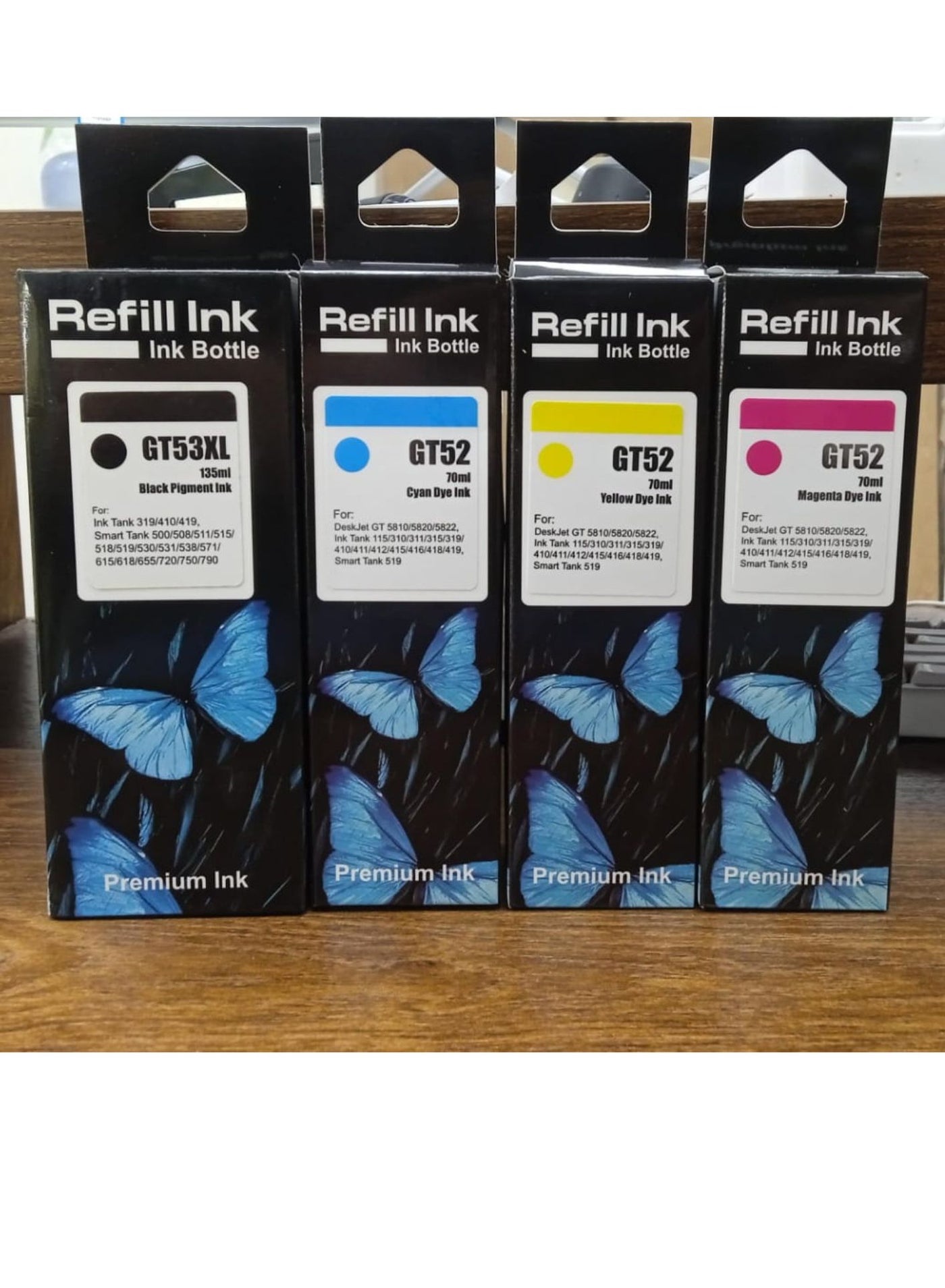 Compare GT53XL GT52 Ink Bottle for H Ink Tank 319 410 419 Smart Tank 500 502 508 511 514 515 518 519 530 531 532 533 538 571 615 618 655 720 750 790 DeskJet GT 5810 5820 5822 at KSA Price
