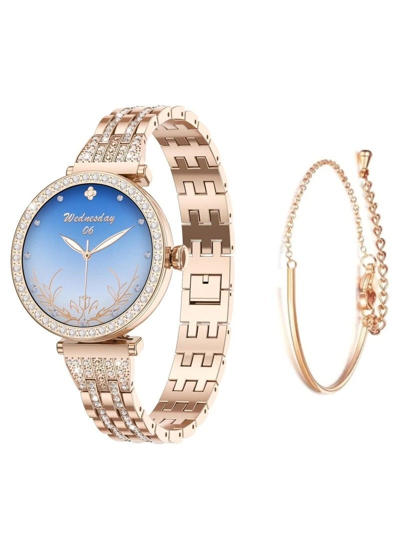 Compare Oteeto GT10 Diamond Smartwatch – 1.2 AMOLED Display | Heart Rate, Sleep & Menstrual Cycle Tracking | Stylish Fitness Smartwatch for Women | Android & iOS Compatible at KSA Price