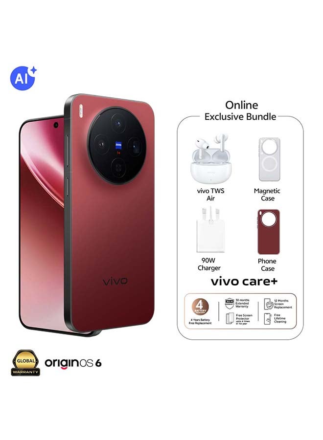 Compare X300 5G Dual SIM Summit Red 16GB RAM 512GB With Exclusive Magnetic case + vivo TWS Air 30 Months Warranty + 1 Year Screen Replacement  Middle East Version at KSA Price