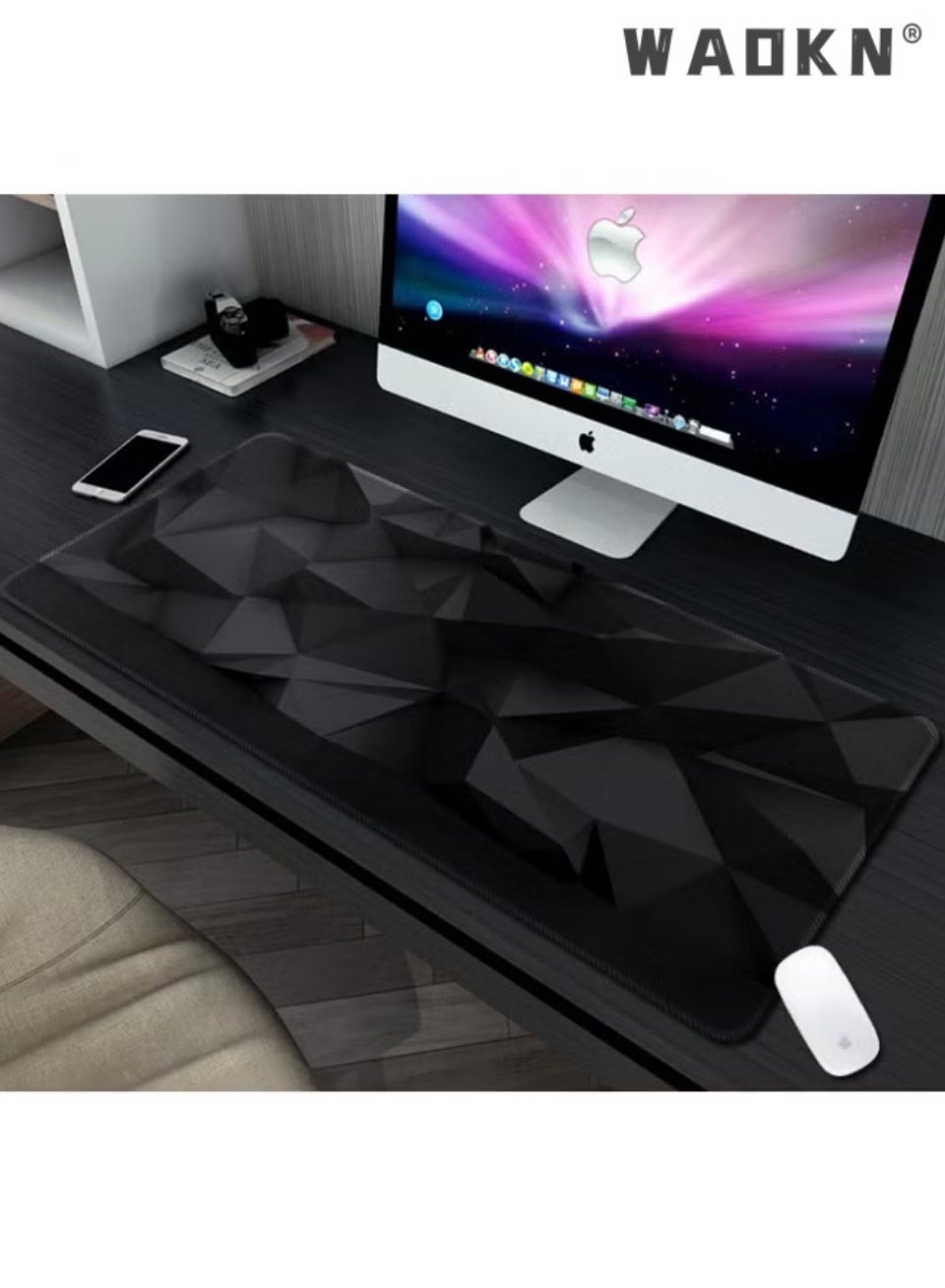 Compare Large Gaming Mouse Pad XL AntiSkid Mousepad Large Keyboard Mouse Pad Desk Mat with Stitched Edges Super Creative MousePad at KSA Price