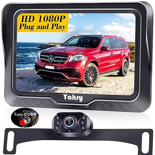Compare HD 1080P Backup Camera for Cars, Trucks, SUVs, RVs  Night Vision, Waterproof, Wide Angle, Easy DIY Installation, Includes 4.3” LCD Monitor for Safer Parking at KSA Price