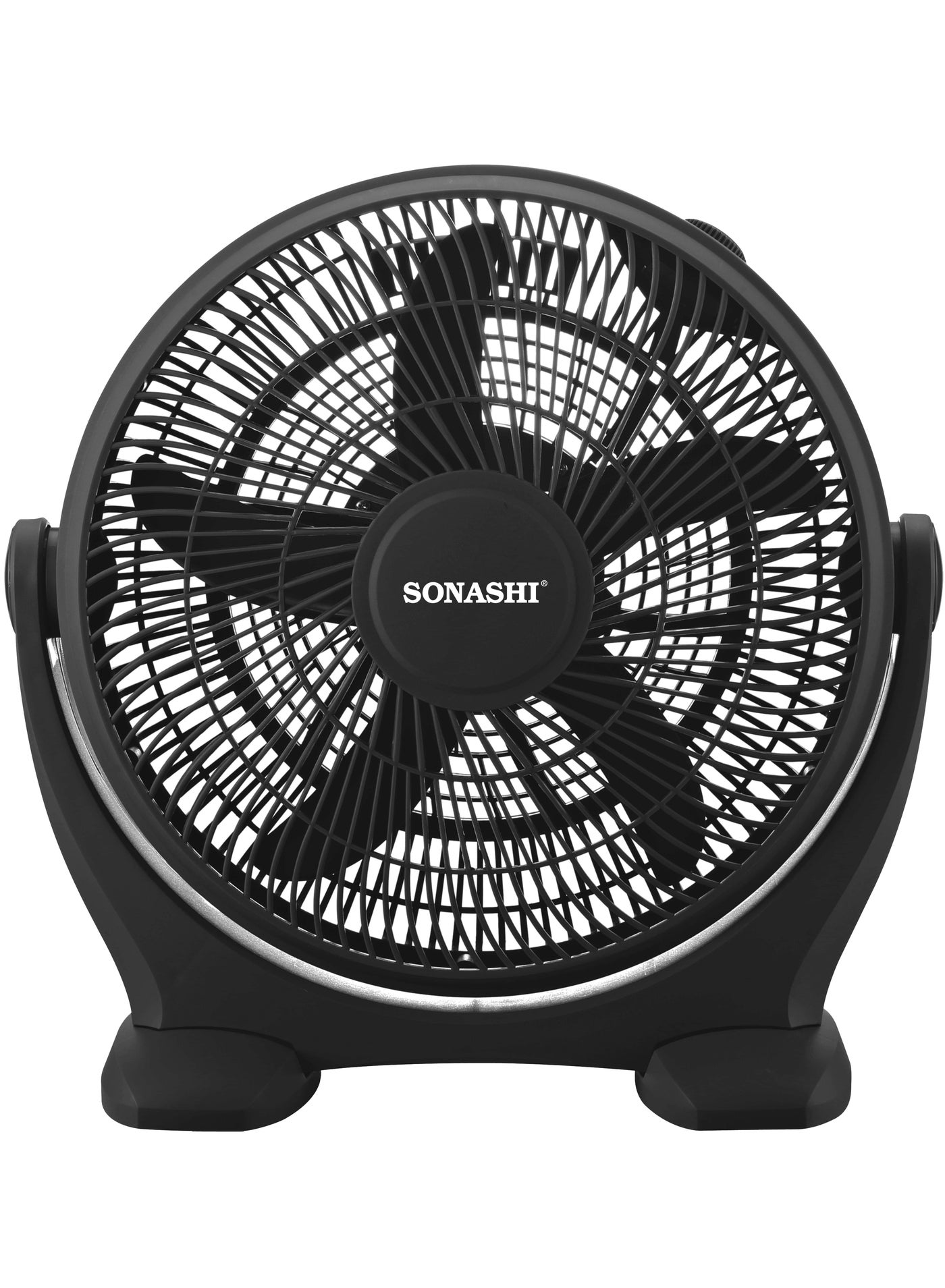 Compare 14 Inch Box Fan  3 Speed Selector | Powerful Box Fan with 180 Degree Variable Tilt Head | Kids Safe Fan with Protective Grill | Travelfriendly Box Fan  Quiet Operation SBF7037 Black at KSA Price