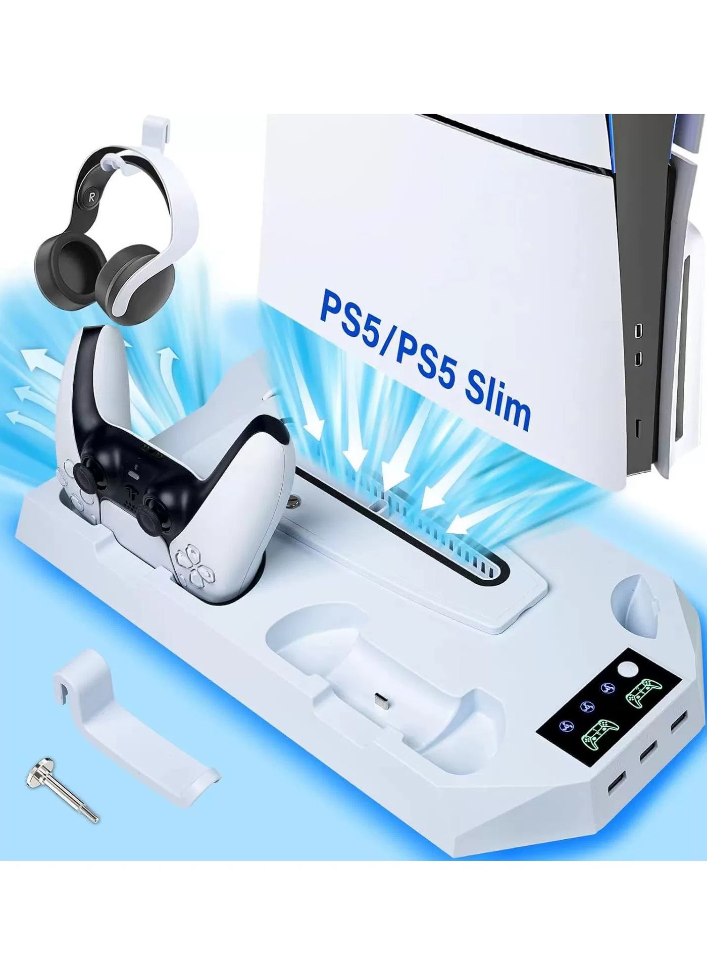 PS5 Cooling Fan Stand, Fast Charger for PS5…