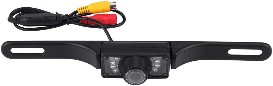 Compare License Plate Reversing Camera, 170 ° Viewing Angle Wide Angle Waterproof Reversing Camera with Reversing Cameras 7 LED Lights at KSA Price