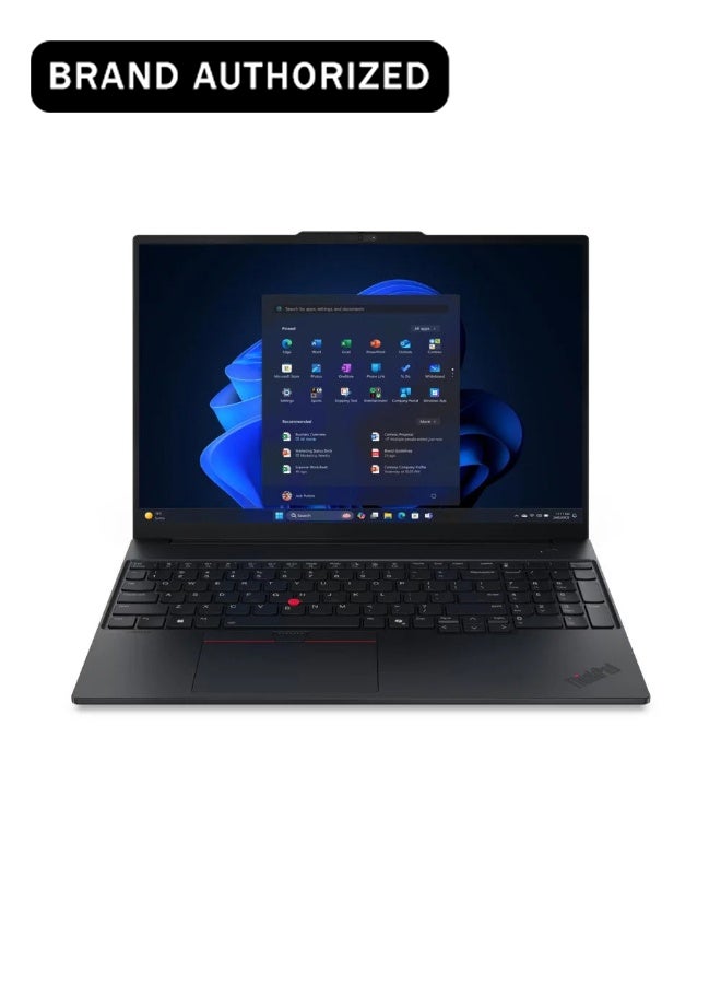 Compare ThinkPad E16 Gen 3 AI Business Laptop, Intel Core Ultra 7 256V Processor, 16 GB RAM, 512 GB SSD, 16 WUXGA Display, DOS, Free Bag, Backlit Engish Keaboard, Black,  1 Year Warranty | 22AY0016GP EnglishArabic Keyboard EnglishArabic black at KSA Price