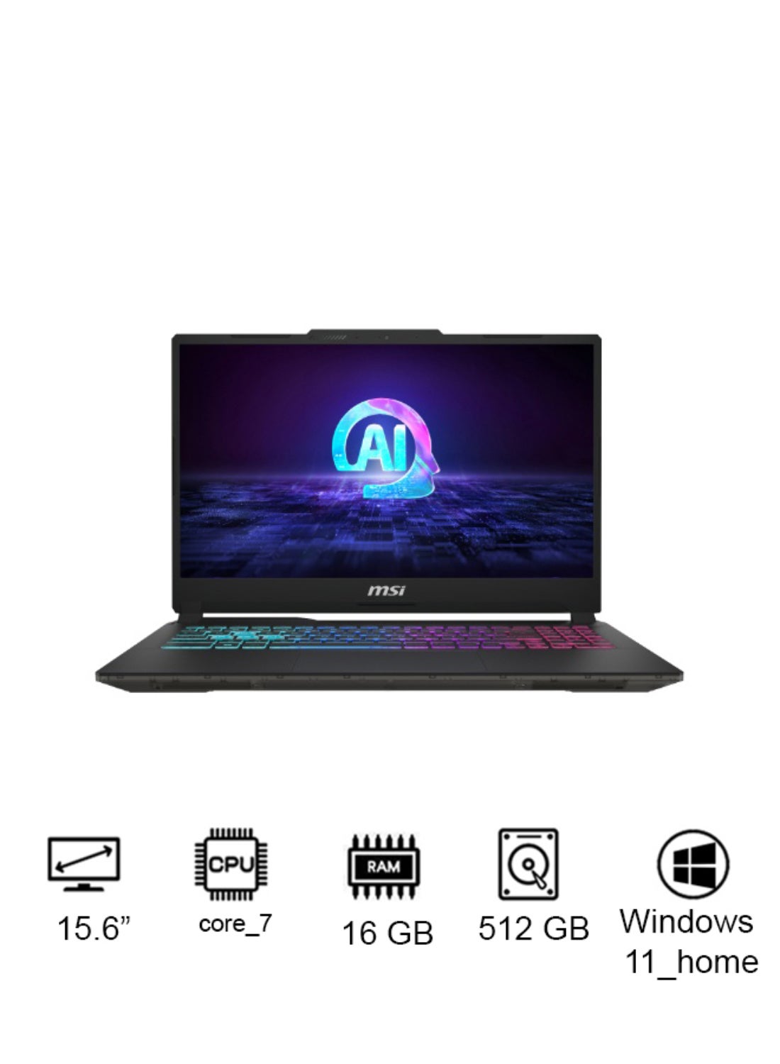Compare Cyborg Laptop With 15.6Inch Full HD Display,Core 7 240H Processor16GB RAM512GB SSDNvidia Geforce RTX 3050 6GB GraphicsWindows 11 Home Translucent Black at KSA Price