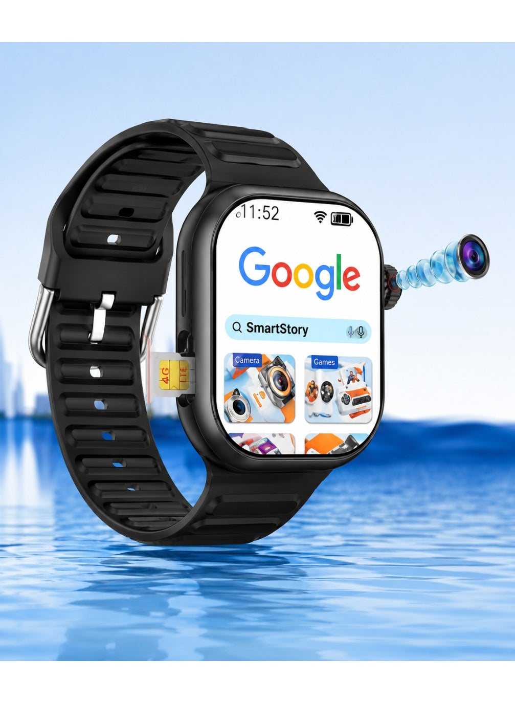 Smartbarry C95 Ultra Android Smartwatch with Sim…