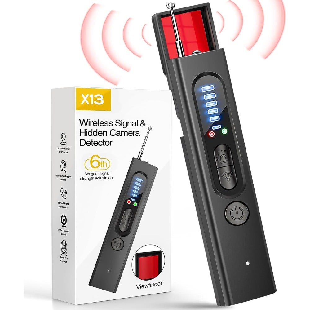 Compare Hidden Camera Detector, Anti Bug Scanner and Protector, RF Signal and GPS Detector, GPS Tracker and Bug Finder for Car Indoor Home Hotel Travel Office, 5 Levels Sensitivity at KSA Price