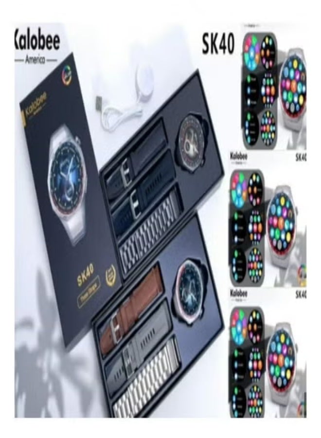 Compare SK40 Smartwatch | AMOLED Display | Bluetooth Calling | Fitness & Health Tracker with Heart Rate, SpO2, Sleep & Activity Monitoring | Lightweight & Stylish Smartwatch for Men & Women | Long Battery Life at KSA Price
