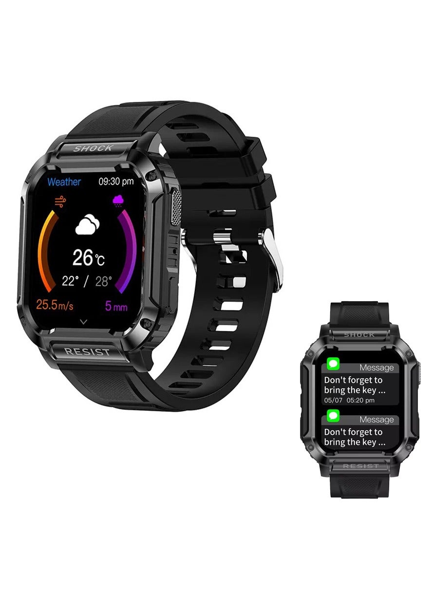 Compare NK36 Smart Watch for Men & Women 2025 – 1.83” HD Touchscreen, BT Calling, IP67 Waterproof, Heart Rate & Sleep Monitor, Fitness Tracker, 4Day Battery, 300mAh Magnetic Charging, Compatible with Android & iOS at KSA Price