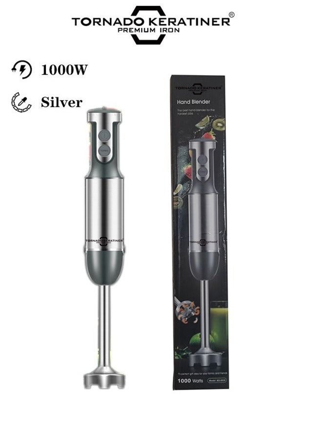 Compare Premium Stainless Steel Hand Immersion Blender, High Power Electric Stick Mixer with Turbo Speed Adjustment, Ergonomic Grip for Kitchen Baking and Cooking at KSA Price