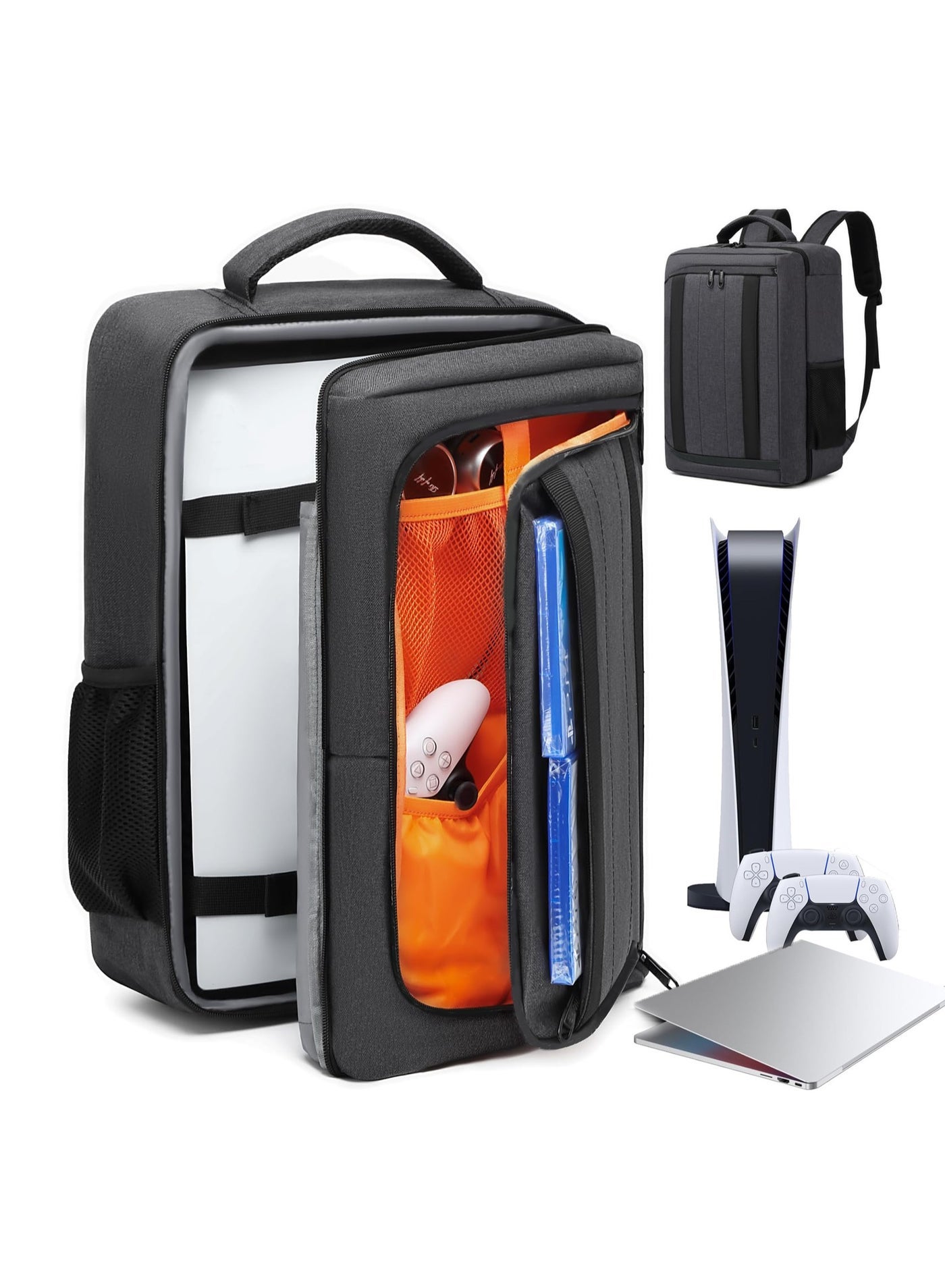 Compare Carrying Case for PS5PS5 ProPS5 Slim, Protective Travel Backpack Compatible with Playstation 5 Console, Disc, Accessories and 17.3’’ Laptop, Large Capacity Storage Bag at KSA Price