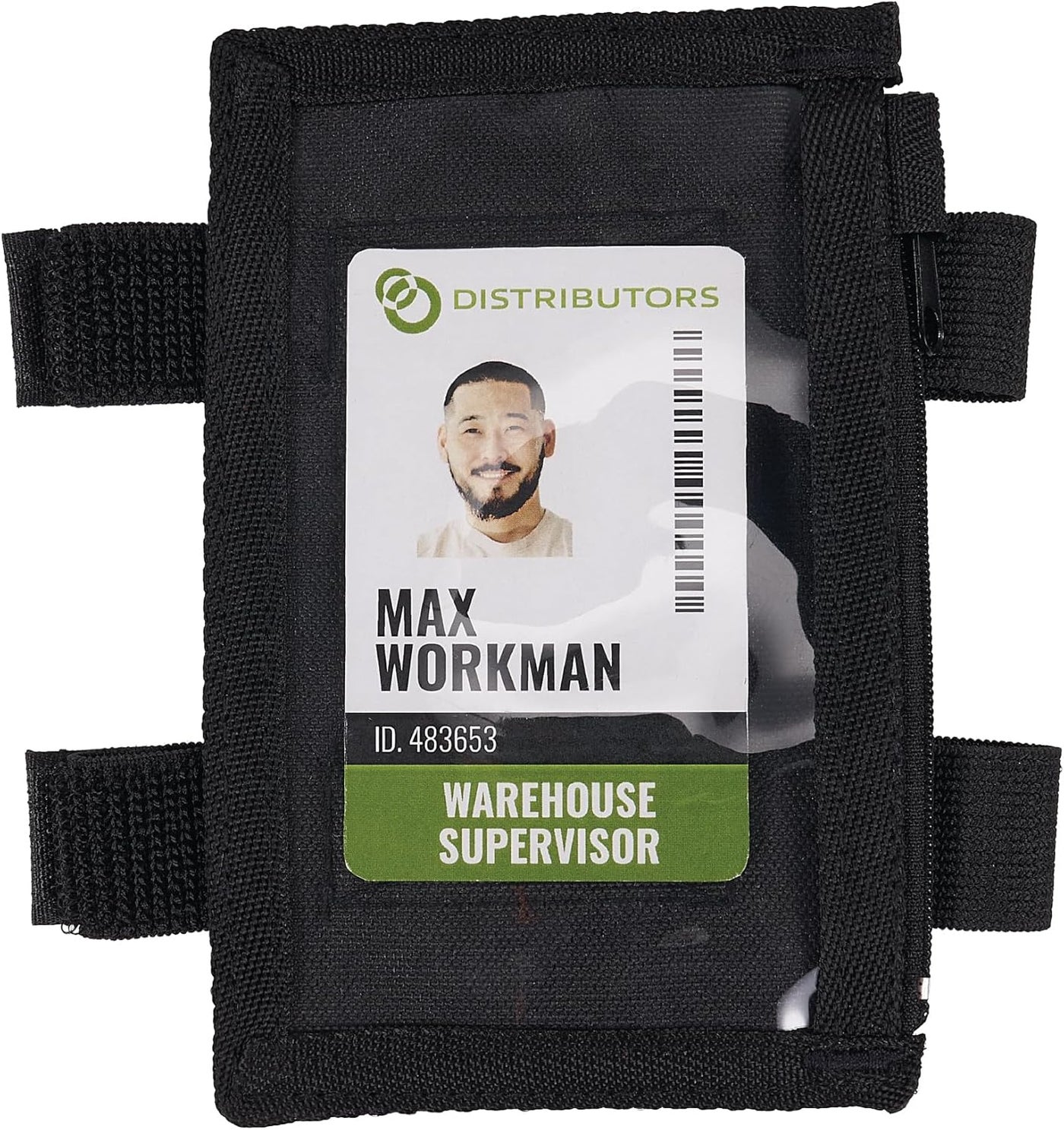 Compare Ergodyne Squids 3387 Arm Band with Large IDBadge Holder Dual Straps Zipper Closure at KSA Price