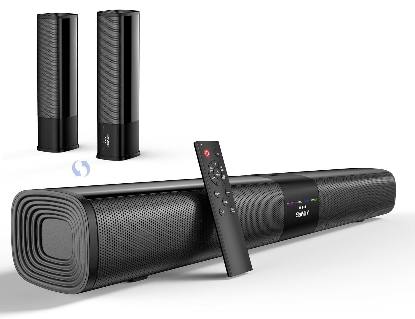 Compare Saiyin 24 Detachable Sound Bar for TV, OpticalTVARCAUXBluetooth at KSA Price