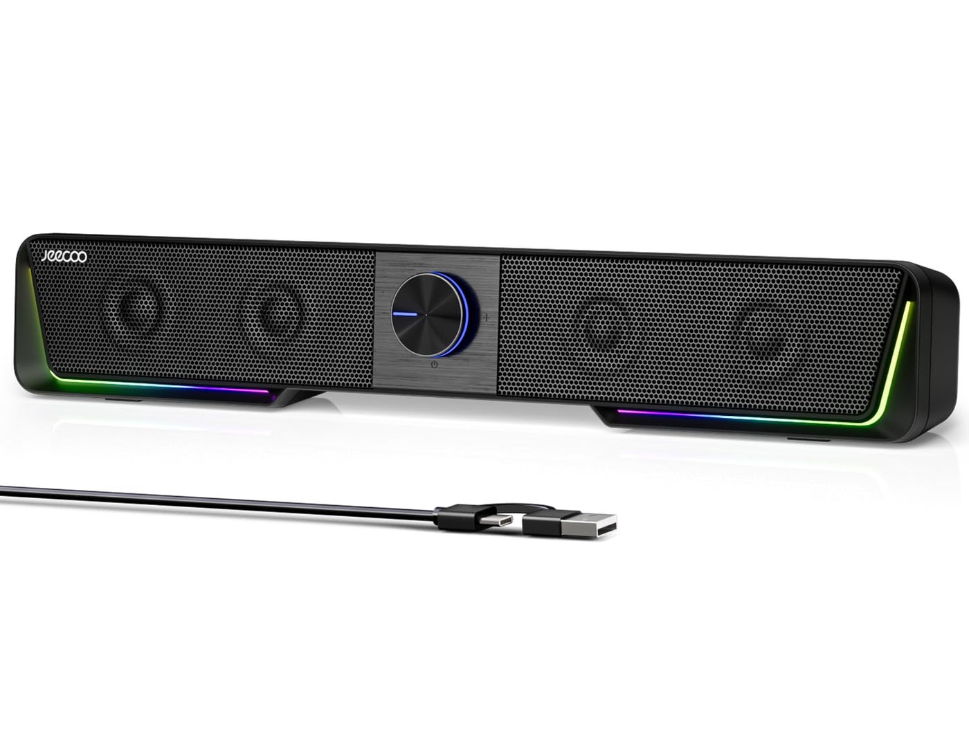 Jeecoo A40 Bluetooth Computer Speakers with Clear…