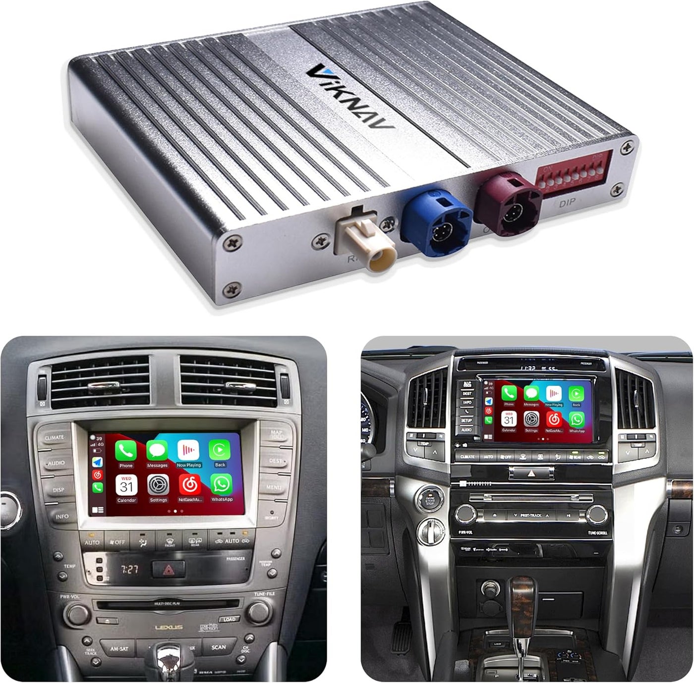 Compare VIKNAN Wireless CarPlay Android Auto Interface Box for Lexus IS LS 20052008 at KSA Price