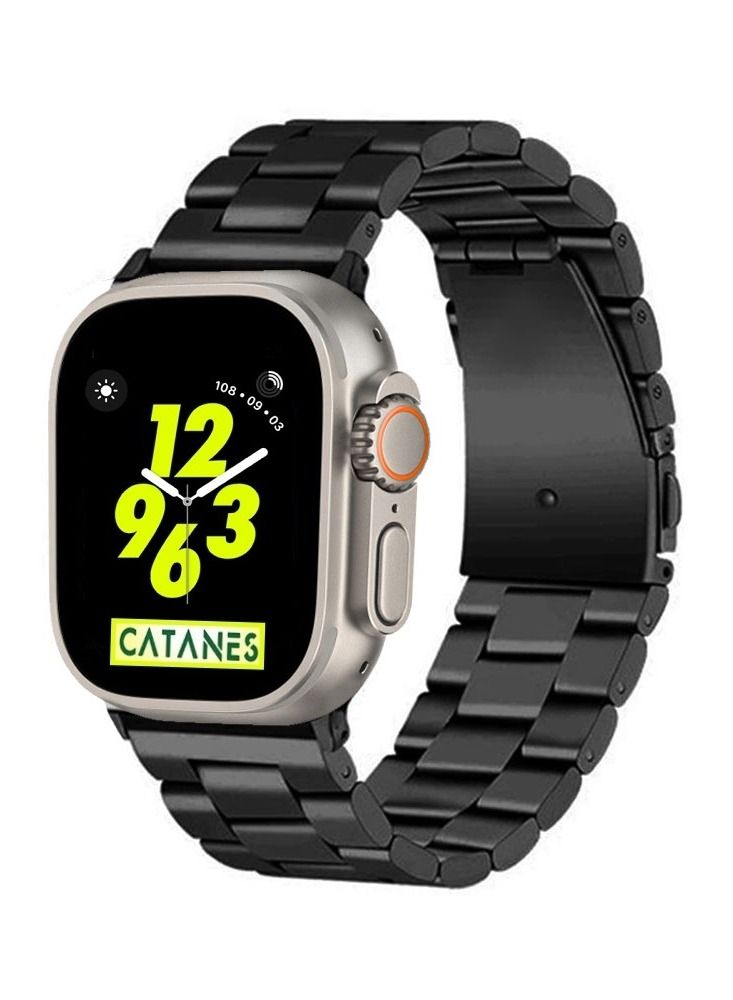 Apple Watch Ultra Band 49mm Stainless Steel Band Metal…