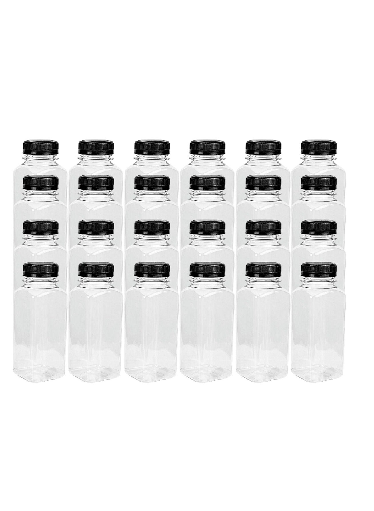 Empty Plastic Reusable Square Bottles 24Pcs 250ml/8Oz…