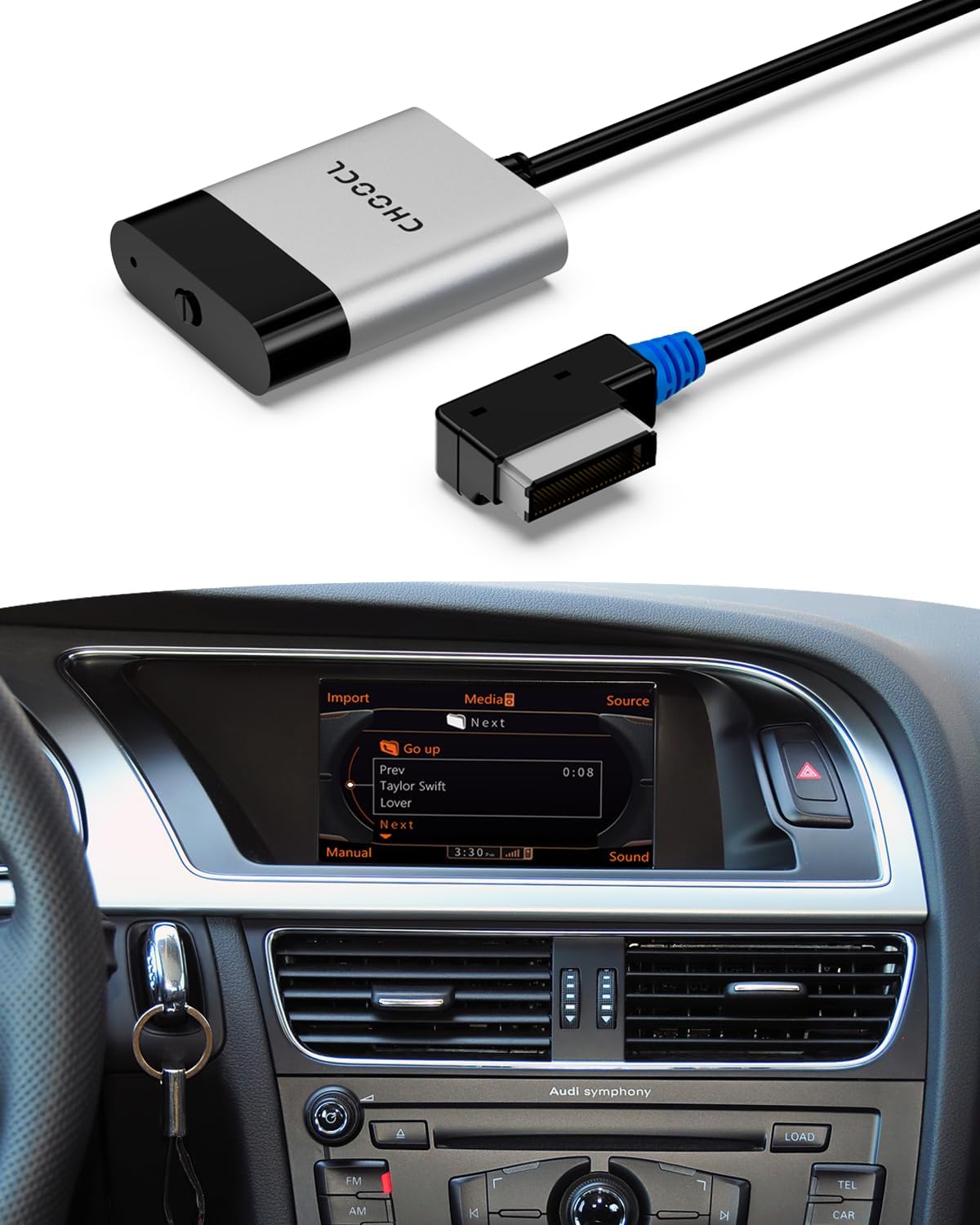 Compare CHOOCL Bluetooth 5.0 Car Adapter for Audi, Mercedes & Volkswagen with AMIMDI Interface at KSA Price