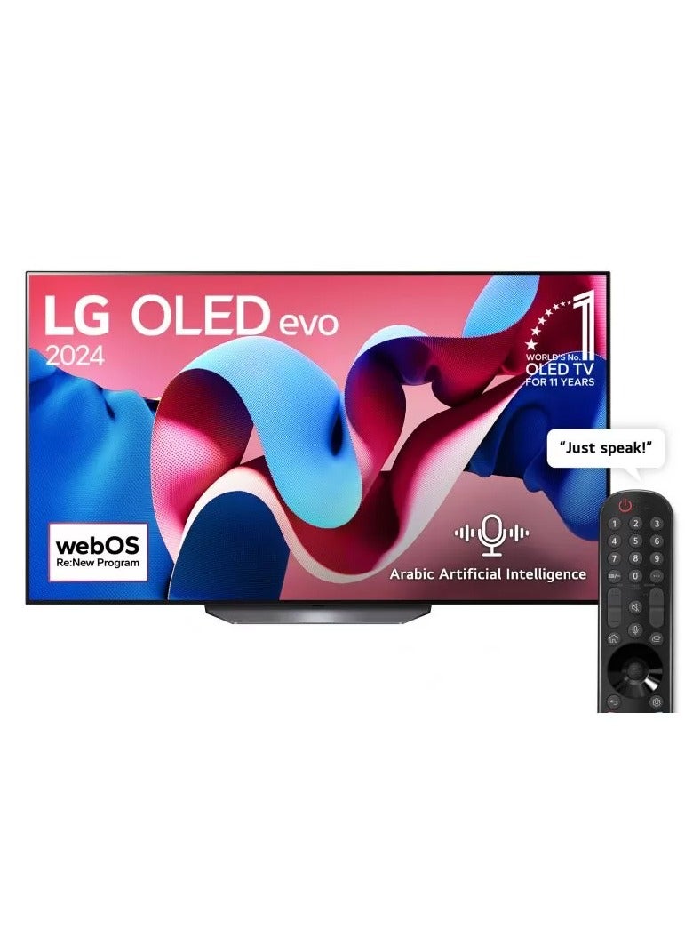 Compare 65 Inch LG OLED CS4 4K Smart TV AI Magic remote Dolby Vision webOS24 OLED65CS4V Black at KSA Price