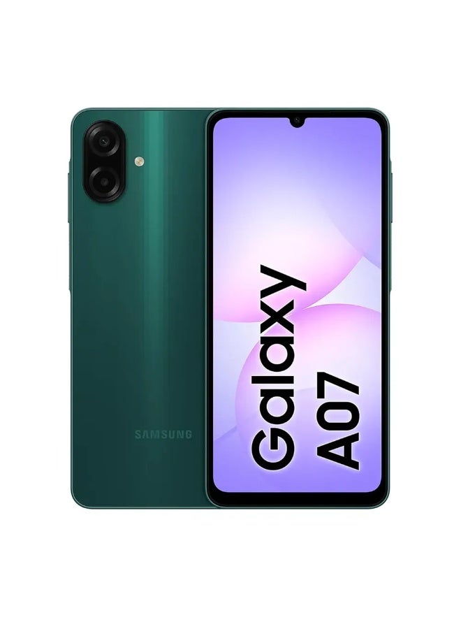Compare Samsung Galaxy A07 4G  128GB ROM, 6GB RAM, Large Display, Dual Camera, 5000mAh Battery  Green  Local Warranty at KSA Price