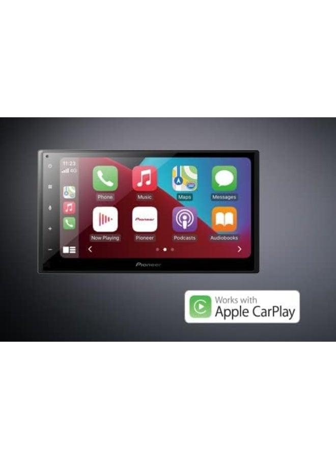 Compare Pioneer DMHA4450BT 6.8 Capacitive Touchscreen Car Stereo with Apple CarPlay, Android Auto, Bluetooth, USB, and Reverse Camera Support – Short Chassis Design at KSA Price