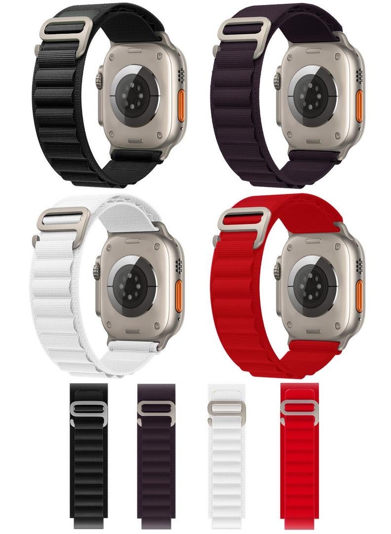 4 PACK Alpine Loop Band for Apple Watch 49mm…