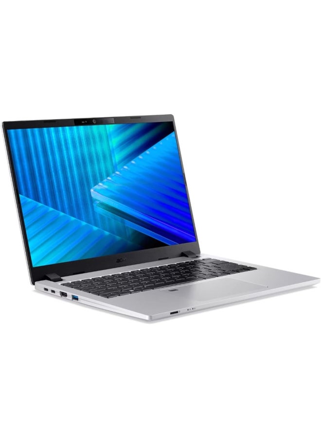 Compare TravelMate P214 Business Laptop, Intel Core Ultra 7 255U vPro.14” WUXGA 16GB DDR5 RAM, 512GB NVMe SSD, WiFi 6, Webcam, Microphone, Windows 11Pro, Englis backlight Keyboard Office & Corporate Use, 3 Yr Warranty Silver at KSA Price