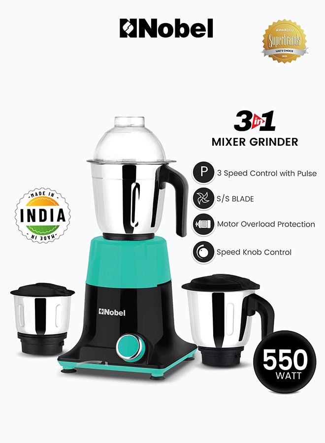 3 In 1 Mixer Grinder with Wet Grinding…