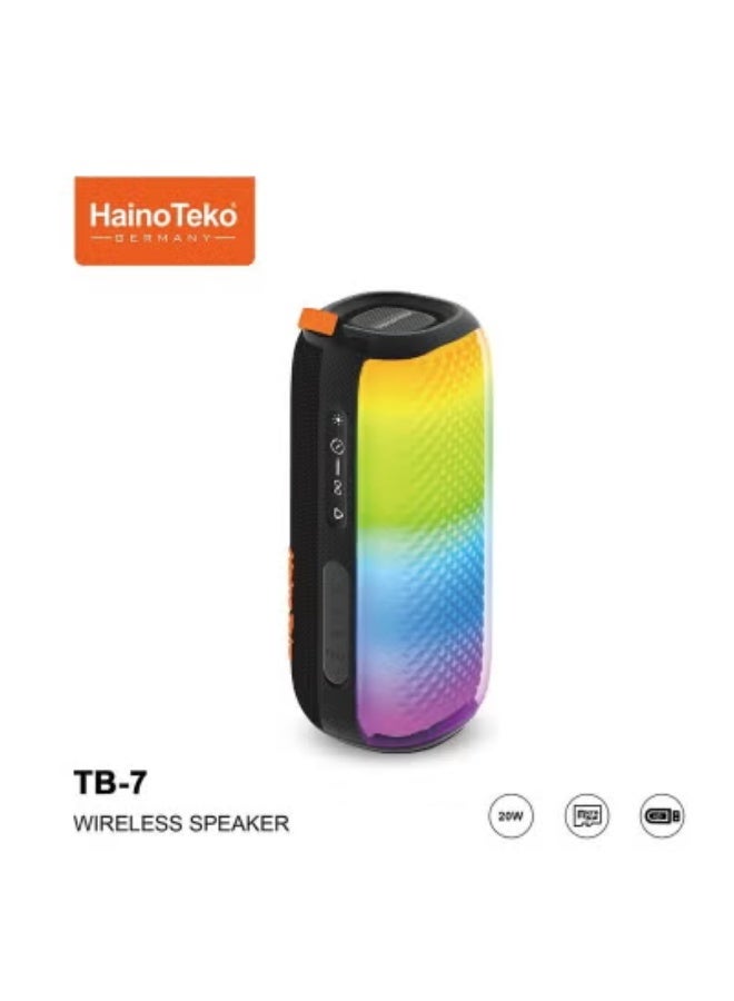 Compare TB7 Wireless Portable Bluetooth Speaker | Compact Speaker with Powerful Stereo Sound, Deep Bass, Long Battery Life, Builtin Mic – Ideal for Music, Parties, Travel & Outdoor Use at KSA Price