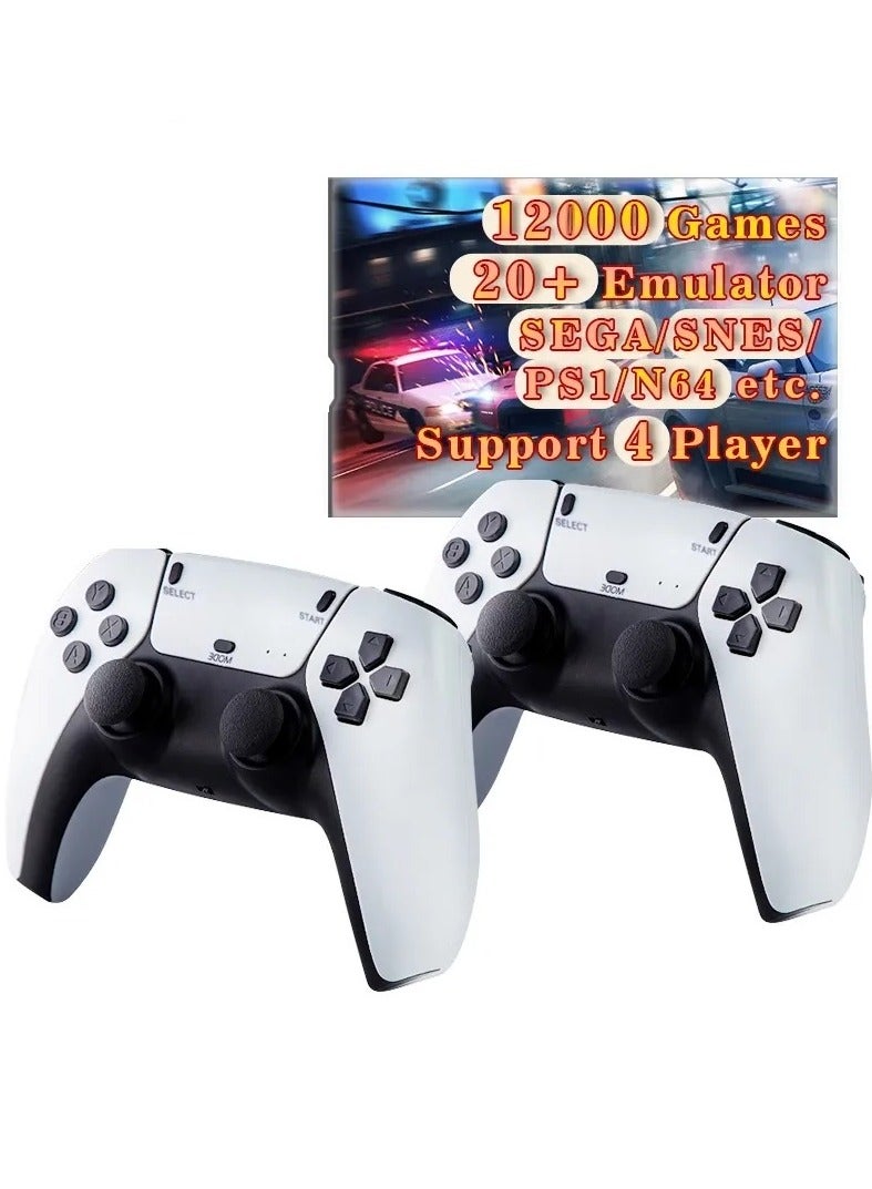 Compare Wireless Retro Game Console, HD 4K Classic 20000 Games, Mini Arcade Two Player Plug & Play Video Game Stick, 23 Classic Emulators Definition HDMI Output Adults Kids Gift 64GB at KSA Price