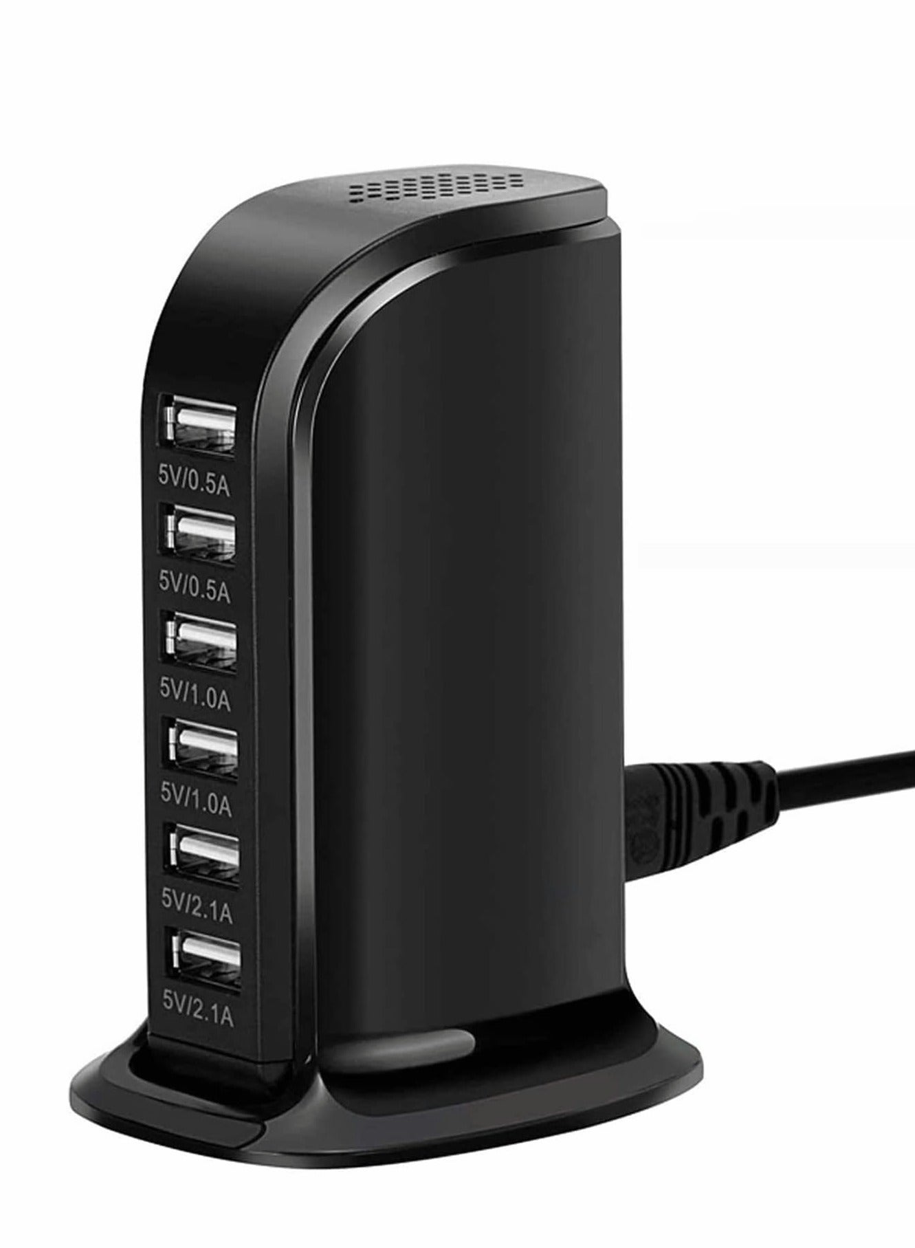 Desktop USB Charging Station, Universal 6 Ports…