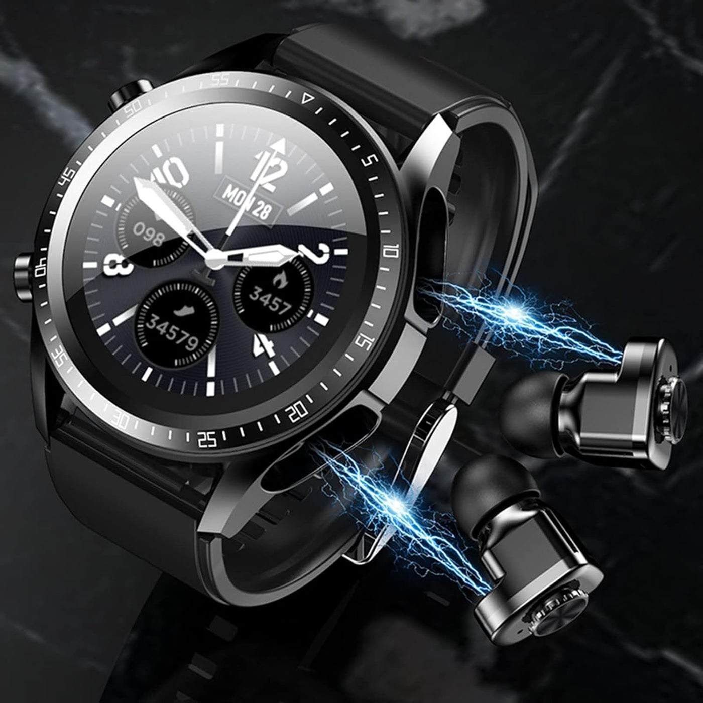 Compare Bluetooth Watches, Smart Watch Fitness Watch with CallText, Android Smart Watch for iPhone Compatible, Full Touch Smartwatch for Women Men, Heart RateSleep Monitor Watch for Sport at KSA Price